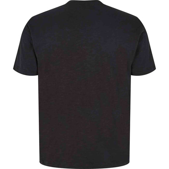 Schwarzes Allsize Bob Marley T-Shirt Übergröße Rückseite mit Kurzarm und Rundhalsausschnitt