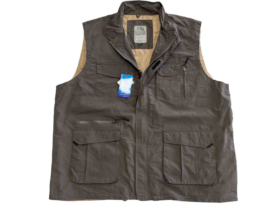 Oversized functional vest with many pockets from Brigg