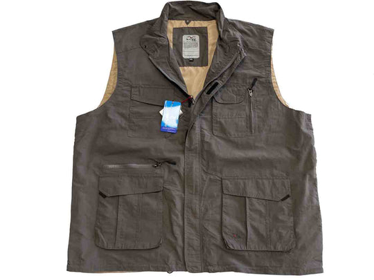 Oversized functional vest with many pockets from Brigg