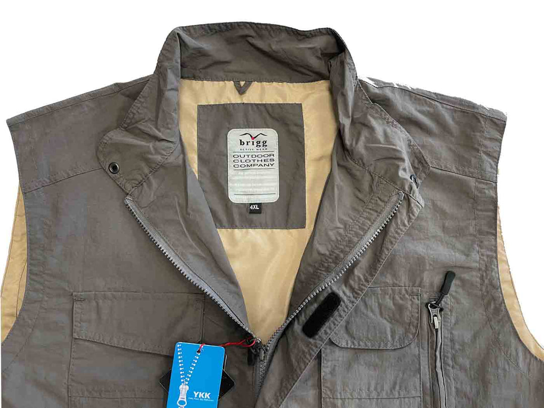 Oversized functional vest with many pockets from Brigg