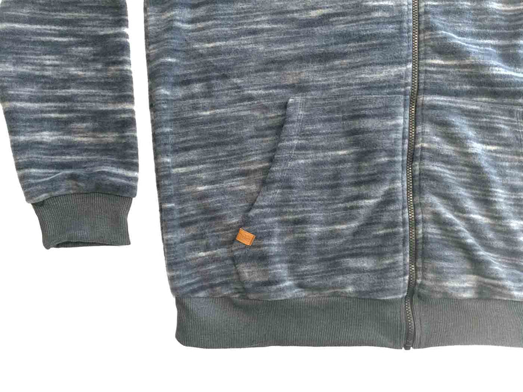 Brigg graue Fleecejacke herren mit Reißverschluss und Taschen für kalte Tage