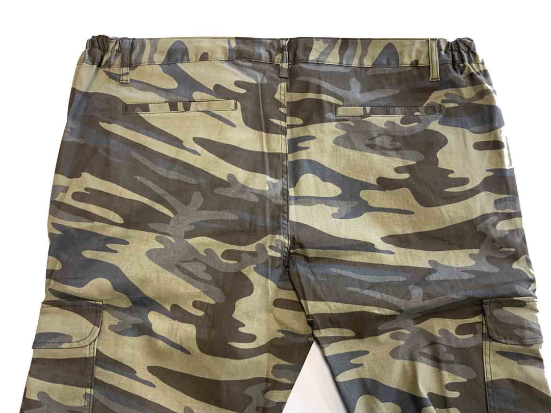 BigTiger Cargo-Jeanshose Herren Übergröße im Camouflage Design mit praktischen Seitentaschen
