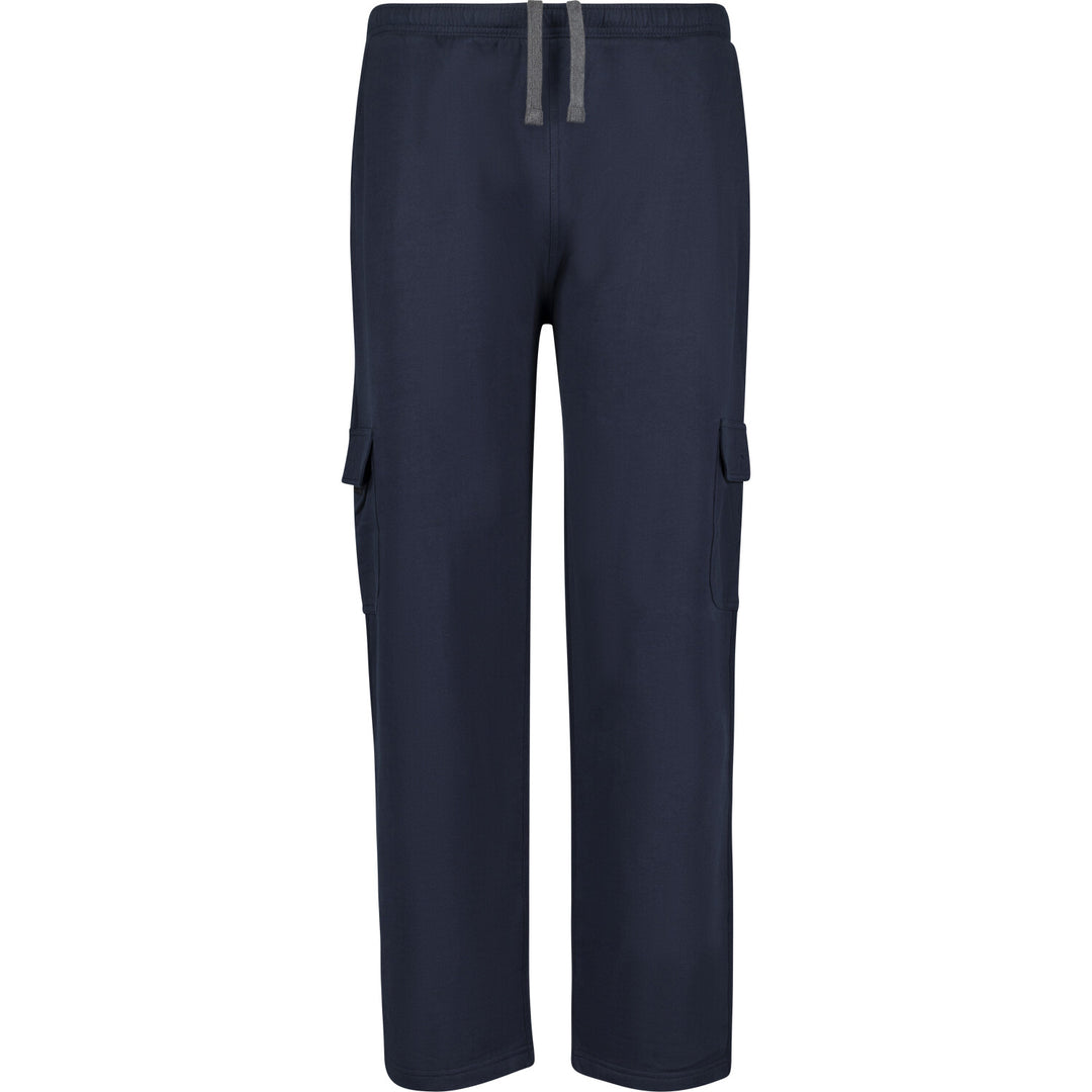Adamo dunkelblaue cargohose herren mit elastischem Bund und praktischen Seitentaschen