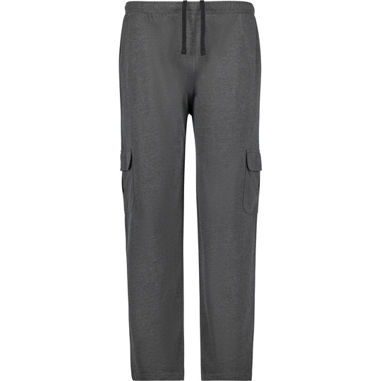 Adamo graue cargohose herren mit elastischem Bund und seitlichen Taschen für vielseitigen Tragekomfort