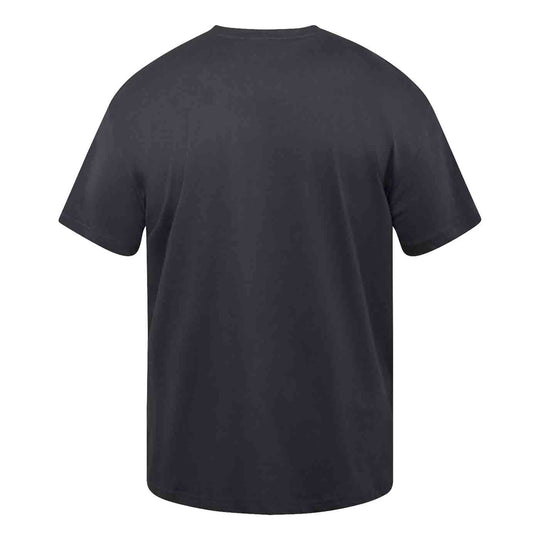 Schwarzes druck t shirt von Allsize in Rückansicht aus Baumwollmaterial für Herren