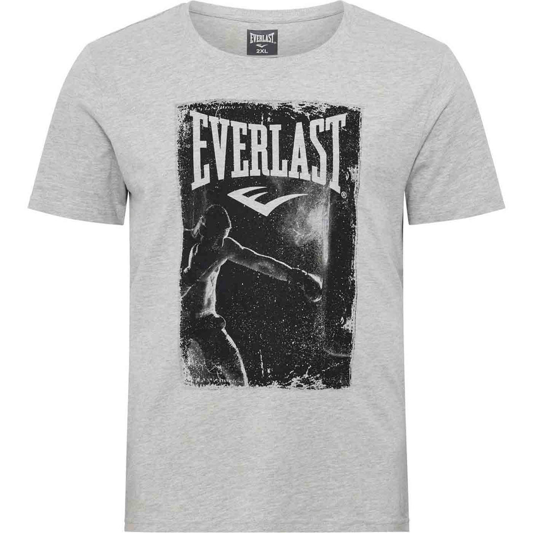 Everlast T-Shirt Übergröße Herren in Hellgrau mit Boxmotiv und Allsize Marke