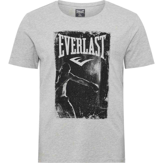 Everlast T-Shirt Übergröße Herren in Hellgrau mit Boxmotiv und Allsize Marke