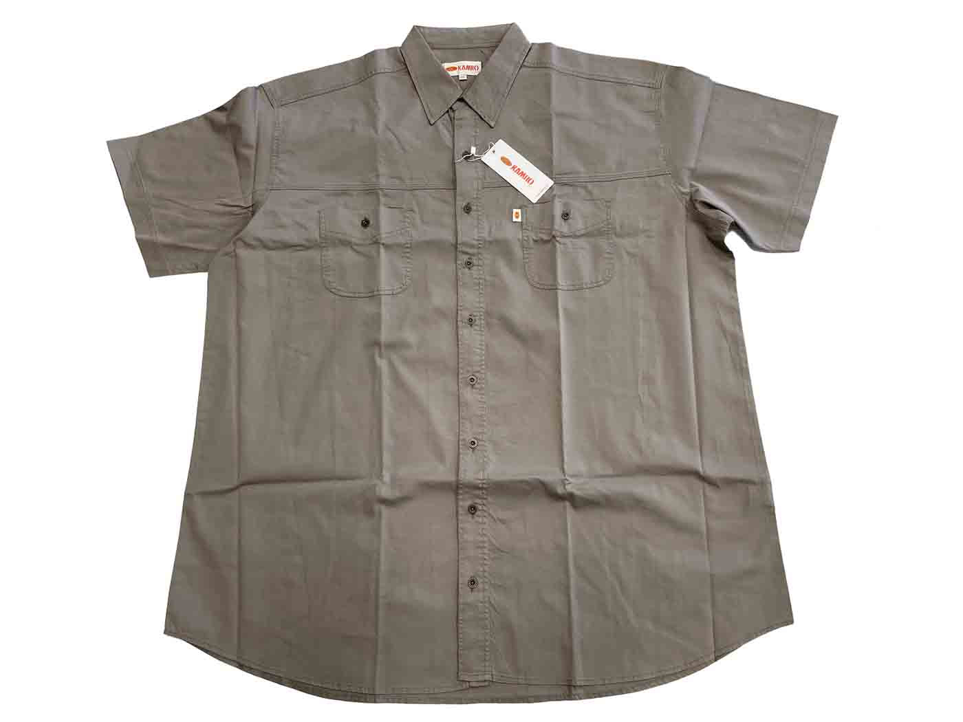 Kamro Karo Hemd Langarm in Grau für Herren, jeanshemd herren Stil und Komfort