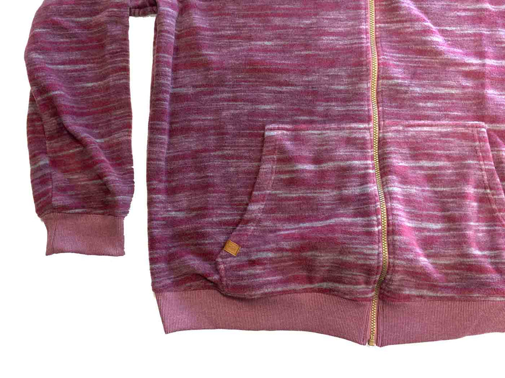 Brigg fleecejacke herren in Rot mit Reißverschluss und zwei großen Taschen aus weichem Material