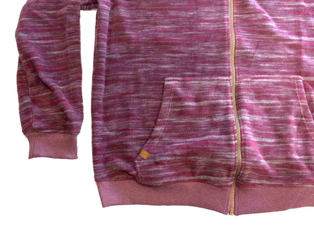Brigg fleecejacke herren in Rot mit Reißverschluss und zwei großen Taschen aus weichem Material