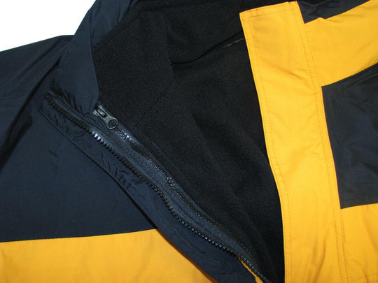 BigTiger 3in1 herren funktionsjacke in Gelb und Schwarz mit Reißverschluss und weichem Innenfutter