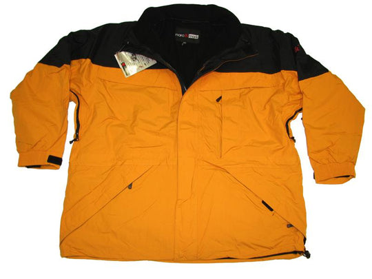BigTiger 3in1 Herren Funktionsjacke in Orange und Schwarz mit wasserabweisendem Material
