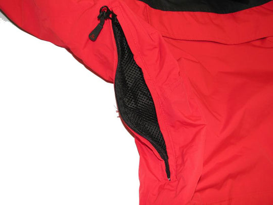BigTiger rote 3in1 herren funktionsjacke mit Reißverschluss und atmungsaktivem Mesh-Einsatz