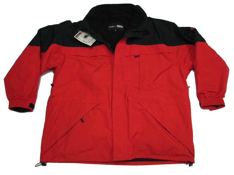 BigTiger 3in1 Herren Funktionsjacke in Rot und Schwarz mit praktischen Taschen und verstellbaren Ärmeln