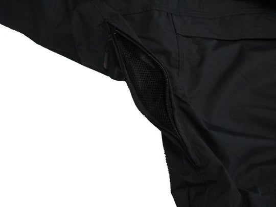 Schwarze BigTiger herren funktionsjacke 3in1 mit Belüftungsreißverschluss unter dem Arm