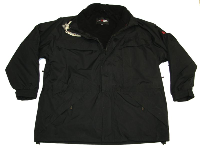 BigTiger schwarze 3in1 herren funktionsjacke mit mehreren Taschen und Reißverschluss