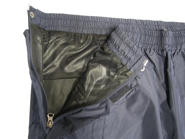 Brigg Herren Regenhose in Dunkelblau mit elastischem Bund und Reißverschluss für optimalen Wetterschutz