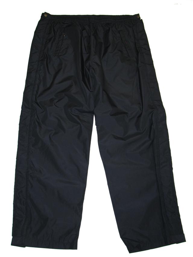 Schwarze Brigg Herren Regenhose aus wasserdichtem Material mit elastischem Bund