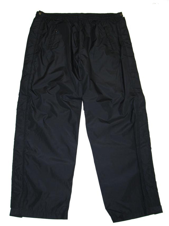 Schwarze Brigg Herren Regenhose aus wasserdichtem Material mit elastischem Bund