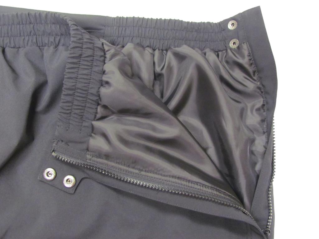 BigTiger herren thermohose in schwarz mit elastischem Bund und Reißverschluss
