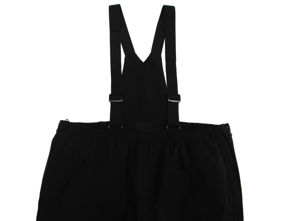 Schwarze BigTiger herren thermohose mit verstellbaren Trägern für warme Winteraktivitäten