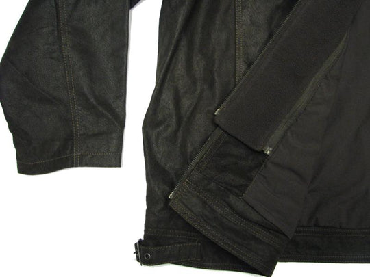 Allsize Leder-Jacke in Schwarz als stylische winterjacke herren mit Reißverschluss und warmem Innenfutter