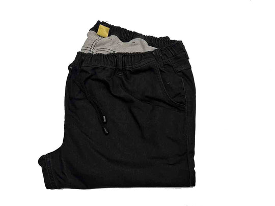 BigTiger schwarze Schlupfhose Jeans Jogginghose Übergröße Herren mit elastischem Bund