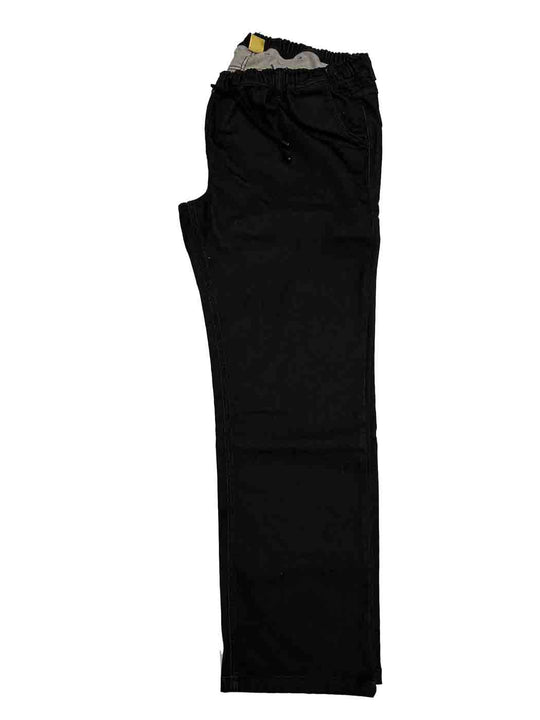 Schwarze Schlupfhose von BigTiger mit elastischem Bund als Jeans Jogginghose Übergröße Herren