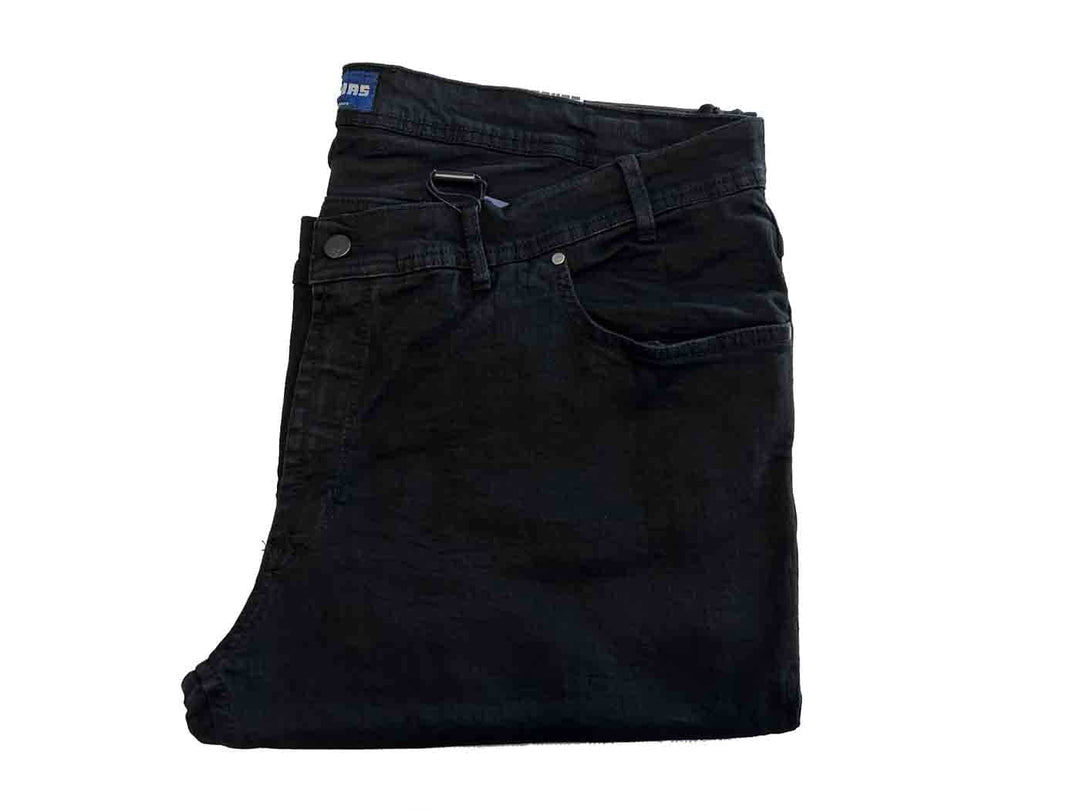 Schwarze Basic Jeans Hose von BigTiger in Übergröße für Herren Jeans Übergröße Herren