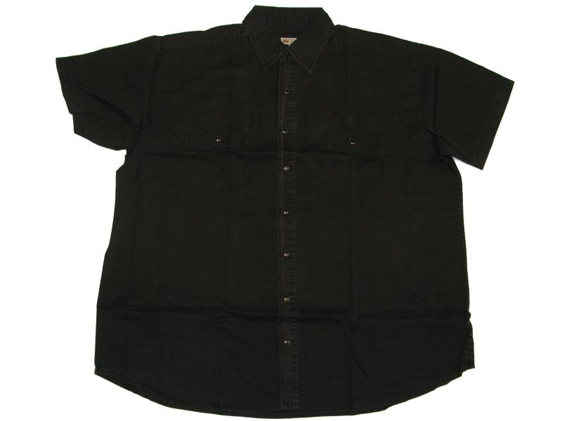 BigTiger Karo Hemd kurzarm in Schwarz für Damen jeanshemd damen Stil