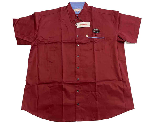 Kamro Karo Hemd Langarm in Dunkelrot für Herren im Jeanshemd Herren Stil