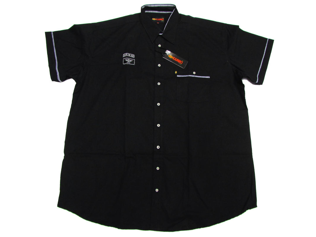 Chemise imprimée à manches courtes grande taille Kamro