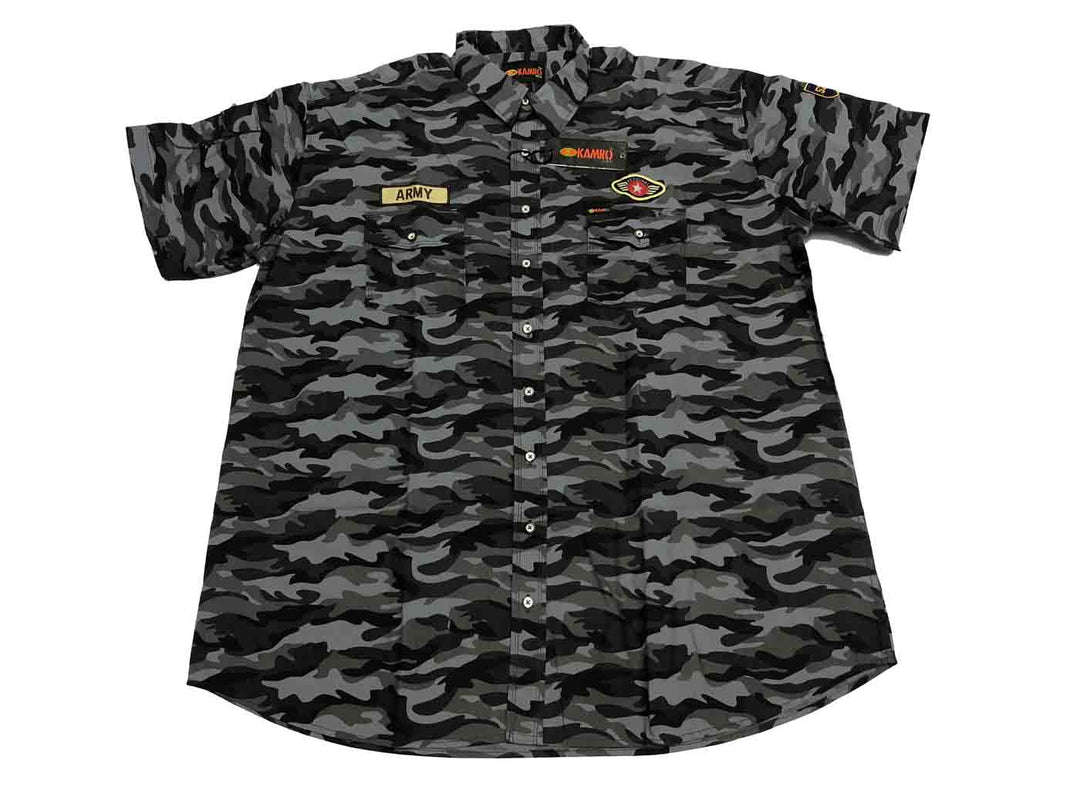 Bedrucktes Hemd kurzarm in Übergröße von Kamro