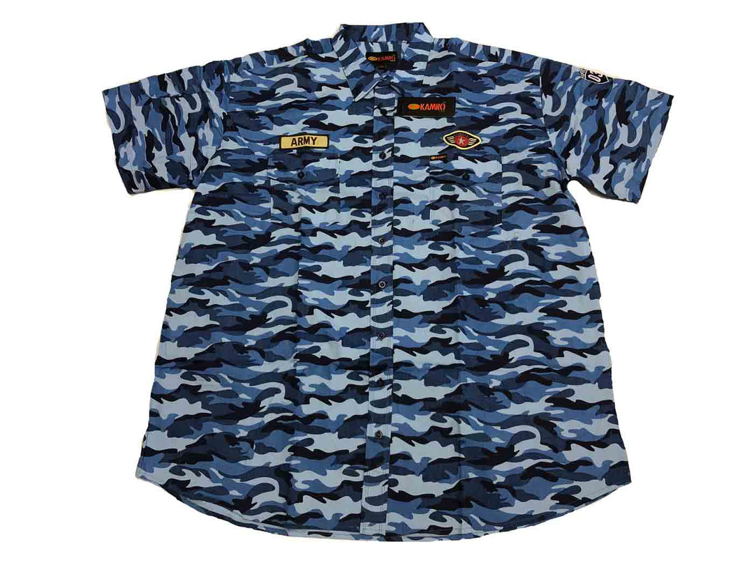Chemise imprimée à manches courtes grande taille Kamro