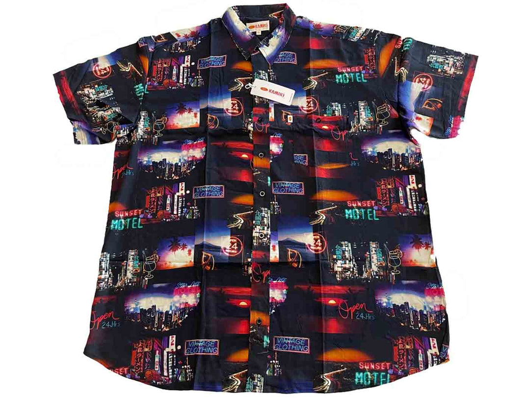 Chemise imprimée à manches courtes grande taille Kamro