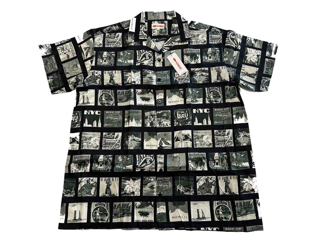 Bedrucktes Hemd kurzarm in Übergröße von Kamro