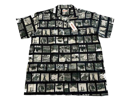 Bedrucktes Hemd kurzarm in Übergröße von Kamro