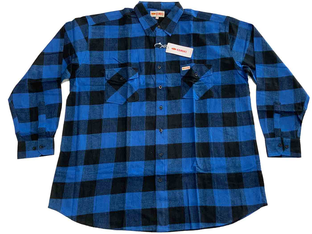 Holzfällerhemd langarm in Übergröße von Kamro