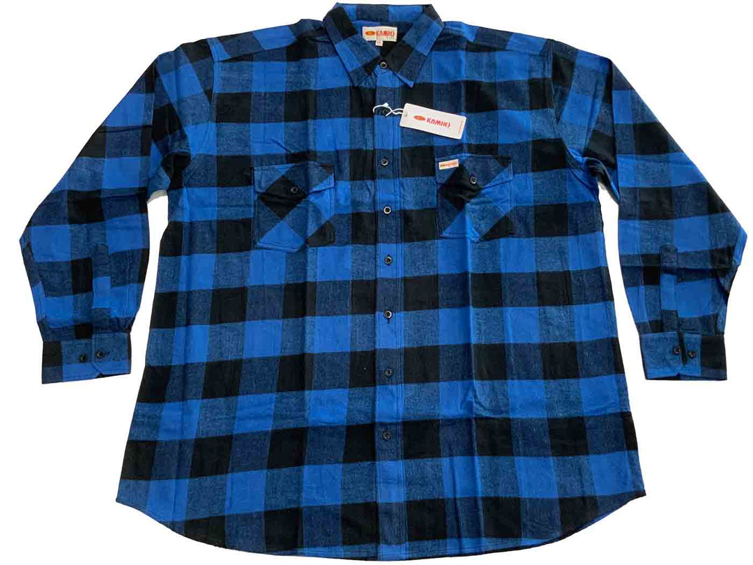 Holzfällerhemd langarm in Übergröße von Kamro