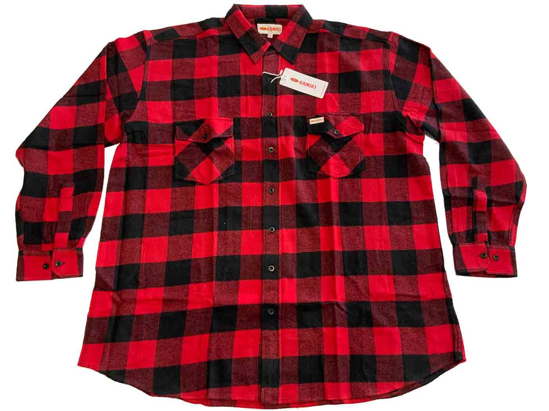 Holzfällerhemd langarm in Übergröße von Kamro