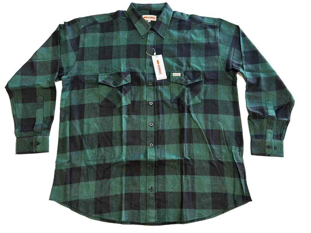 Holzfällerhemd langarm in Übergröße von Kamro