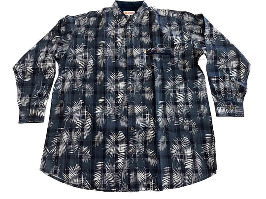 Bedrucktes Hemd Langarm in Übergröße von Kamro