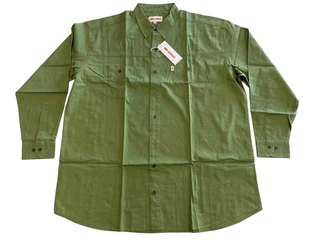 Jeans Hemd Langarm in Übergröße von Kamro