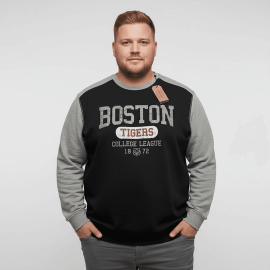 Redfield Sweatshirt Übergröße Herren mit Bund Boston