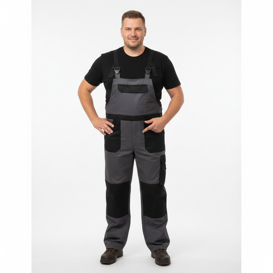 BigTiger Arbeitslatzhose Übergröße Herren – Robuste Berufs-Latzhose