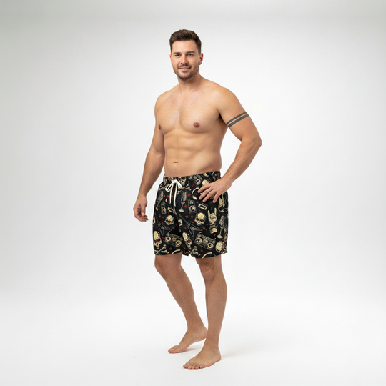 Short de bain imprimé grande taille de BigTiger