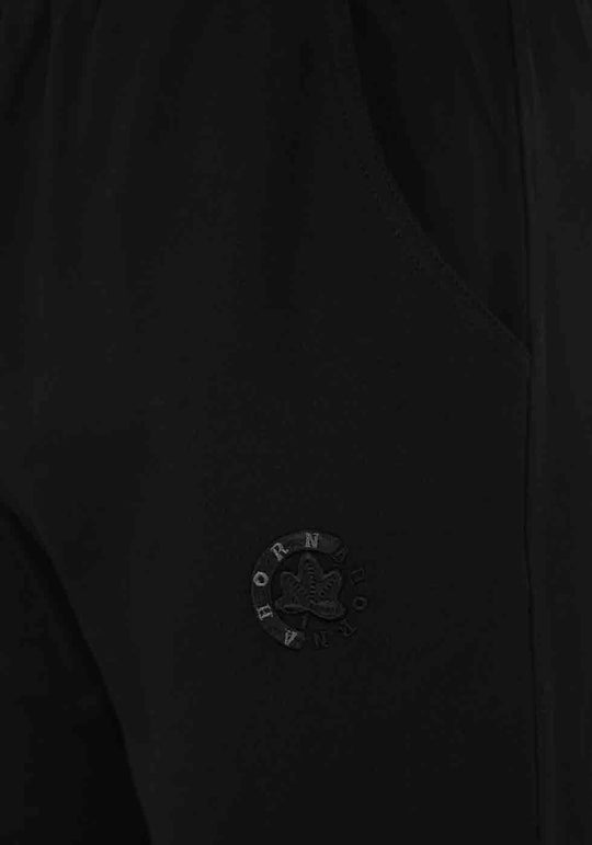 Schwarze Ahorn Sport jogginghose mit elastischem Bund und Logoaufnäher
