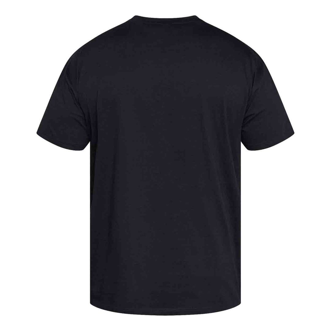 Schwarzes Marvel T-Shirt Herren Übergröße 4XL-8XL von Allsize Rückansicht mit kurzem Arm