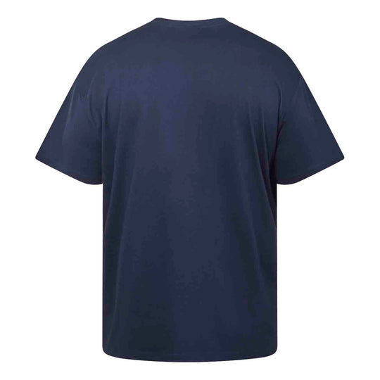 Dunkelblaues Allsize T-Shirt ohne Aufdruck in großer Größe miami vice