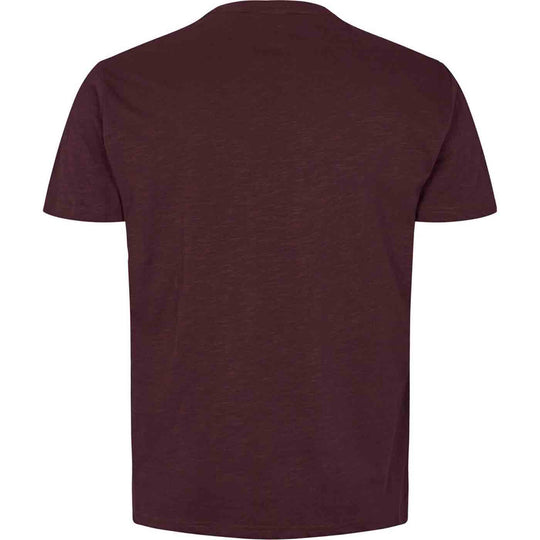 Allsize T Shirt Herren in Dunkelbraun mit schlichtem Design und Kurzarm für Männer